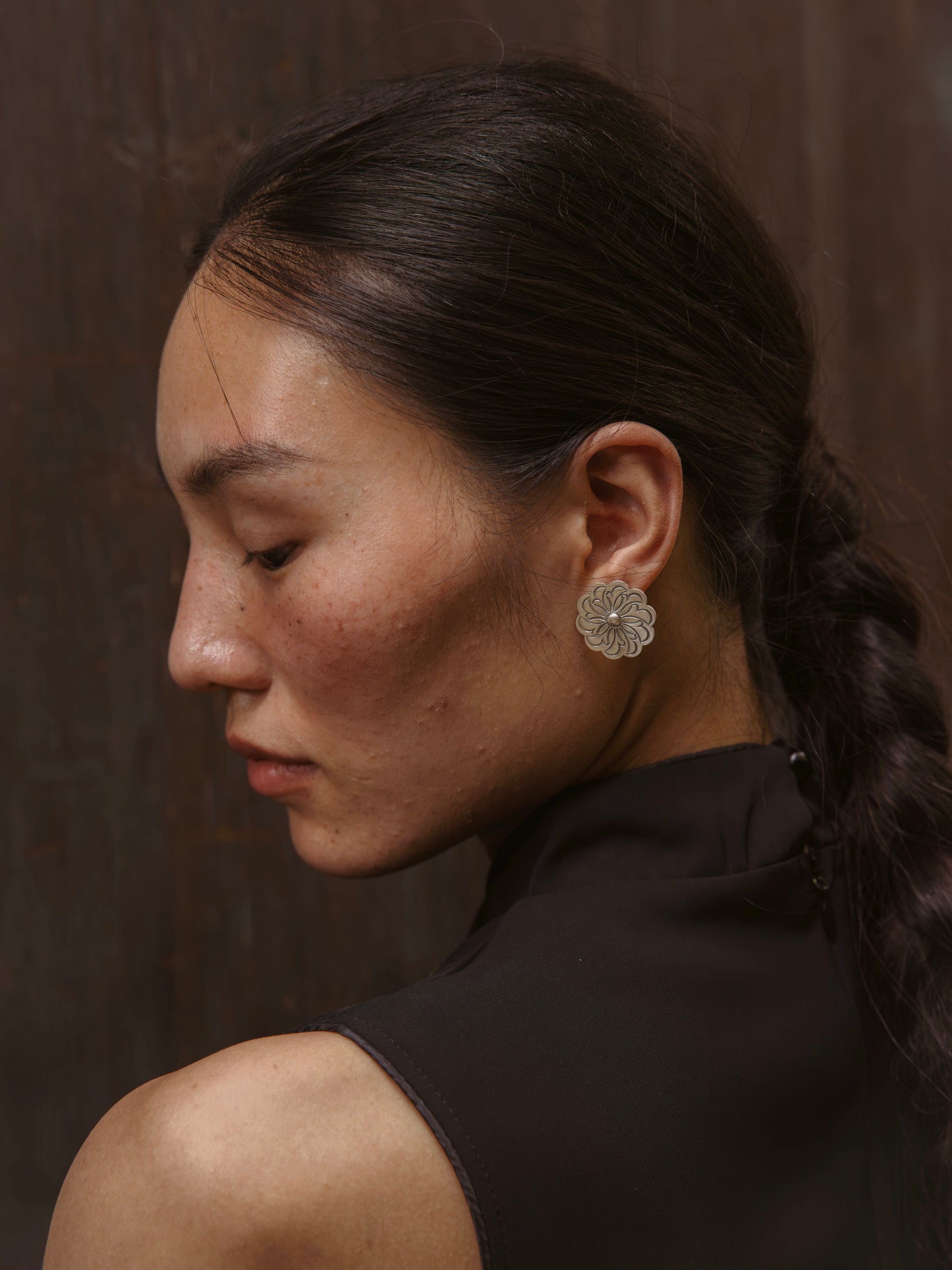 Chrysanthemum Grace Earrings