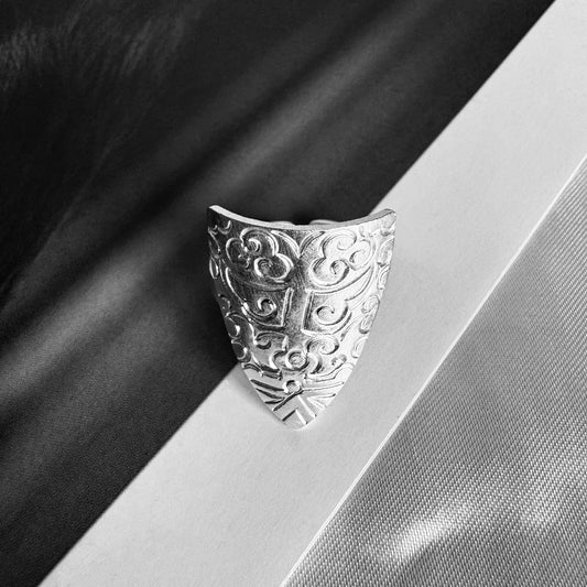 Beast Face Pattern Ring