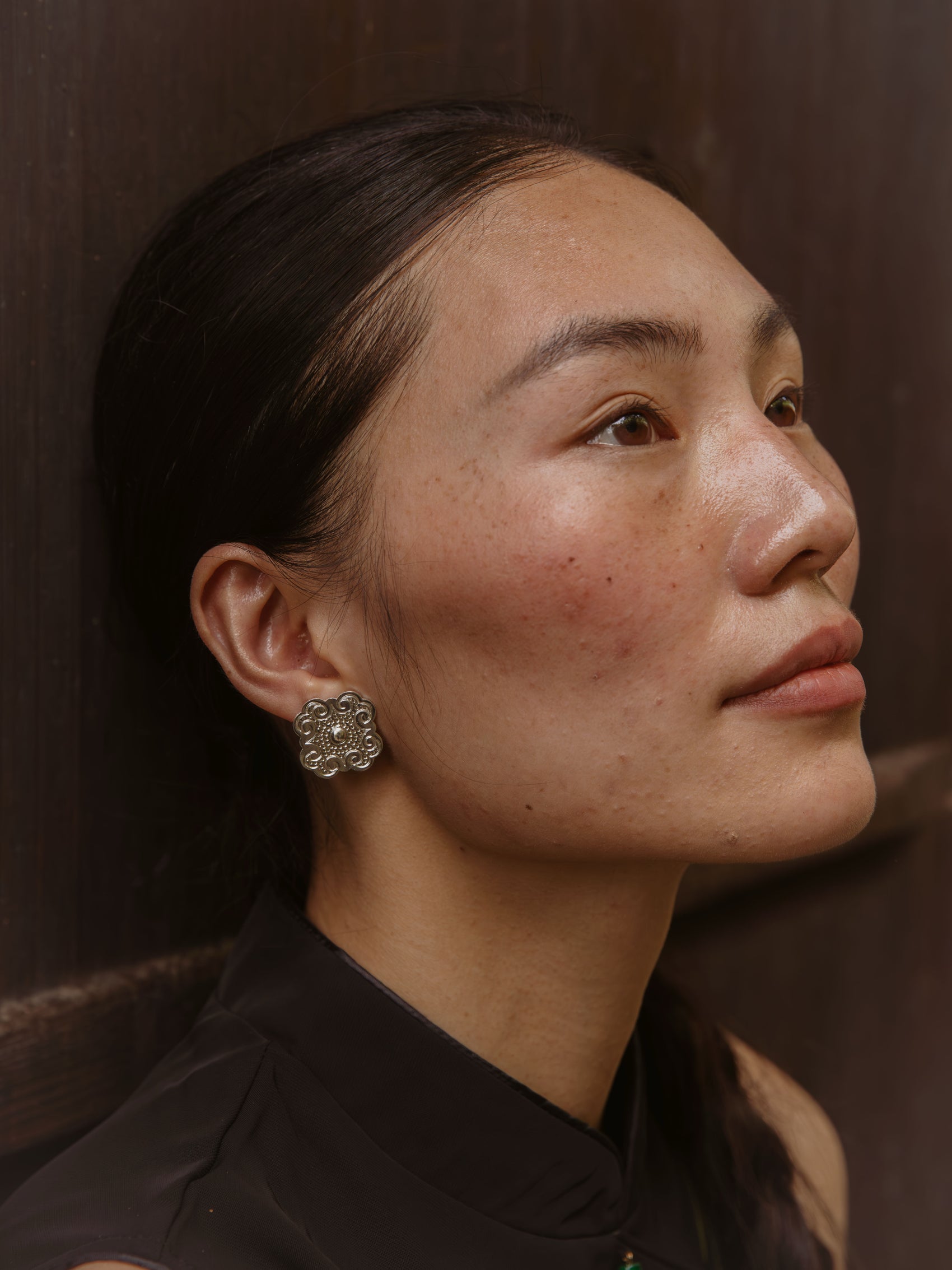 Whirlpool Motif Earrings